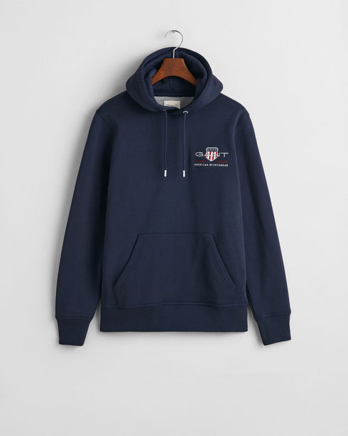 Gant Archive Shield Hoodie Navy